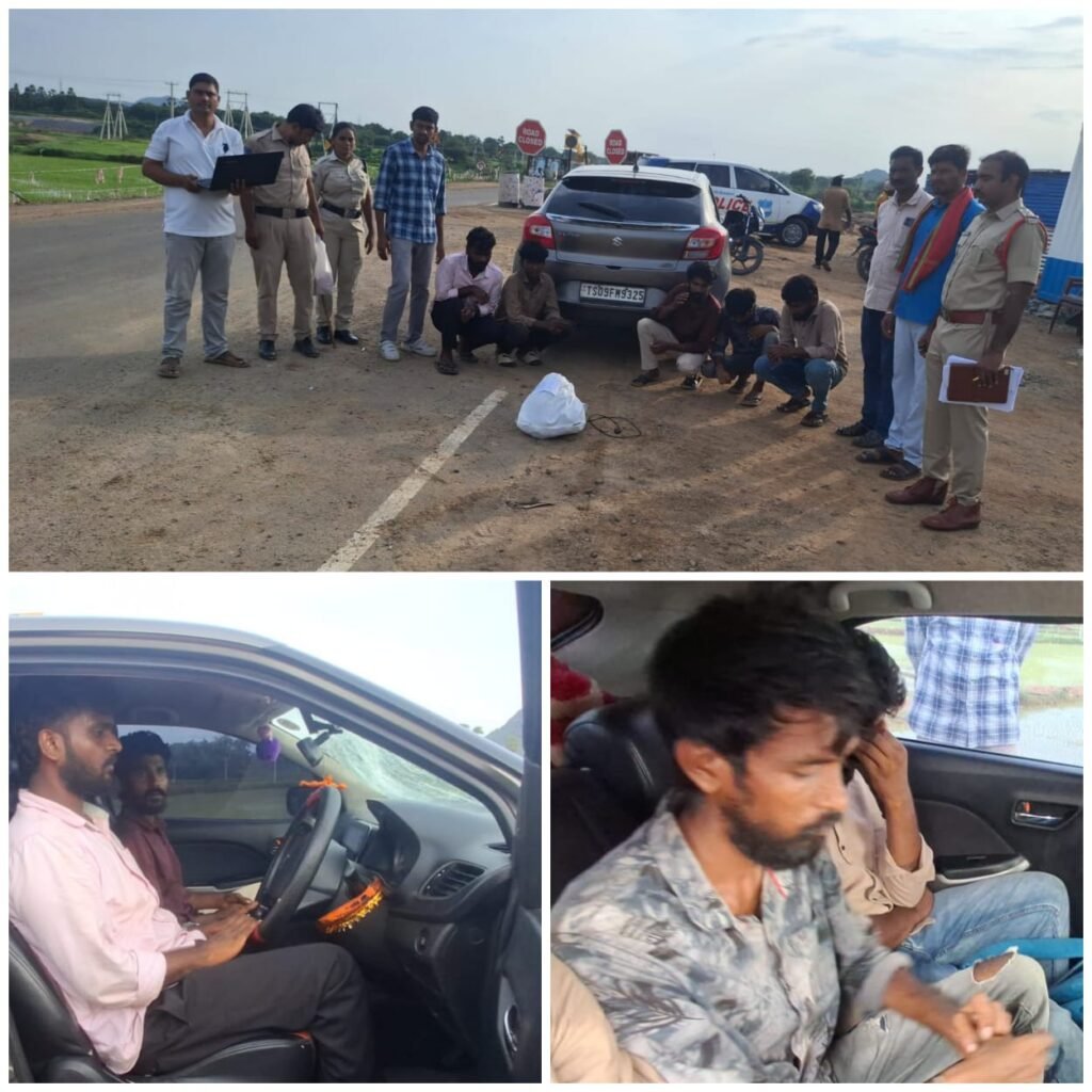 నల్గొండకు గంజాయి సరఫరా చేస్తున్న ముఠా అరెస్ట్.. రూ.1.12 లక్షల విలువైన గంజాయి స్వాధీనం