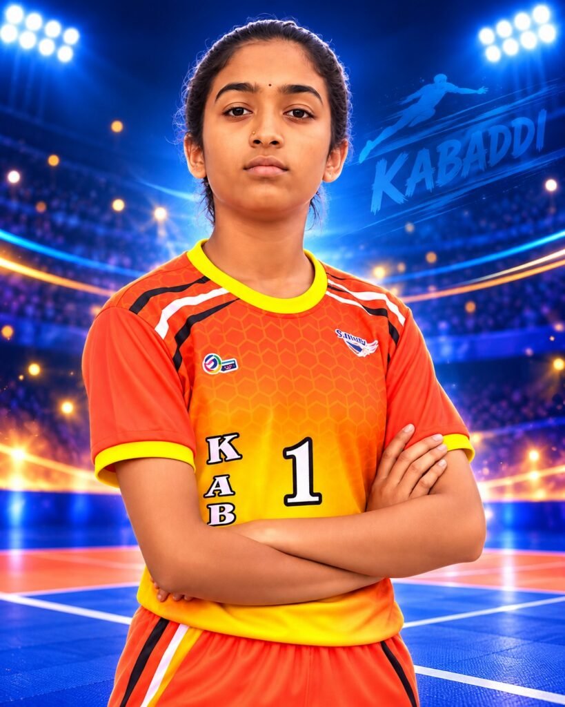 రాష్ట్రస్థాయి కబడ్డీ సమరానికి తిప్పర్తి వర్షిణి!